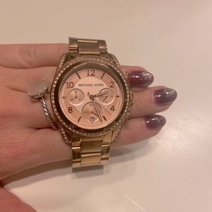 Rose gold Michael kors watch